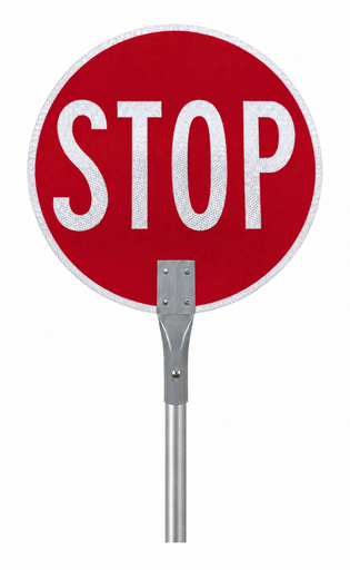 Stop/Slow Bat 450mm — Aluminium Retractable