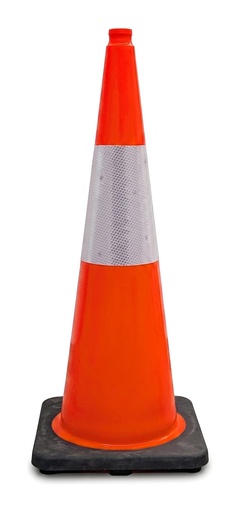 Ergo-Grip Traffic Cone 90cm Black Base — 3M Reflective